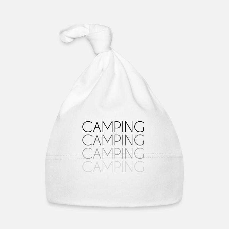 Lettrage de camping Bonnet bio Bébé