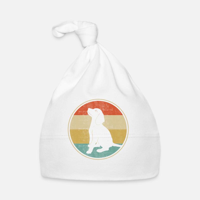 Beagle Dog Rétro Bonnet bio Bébé