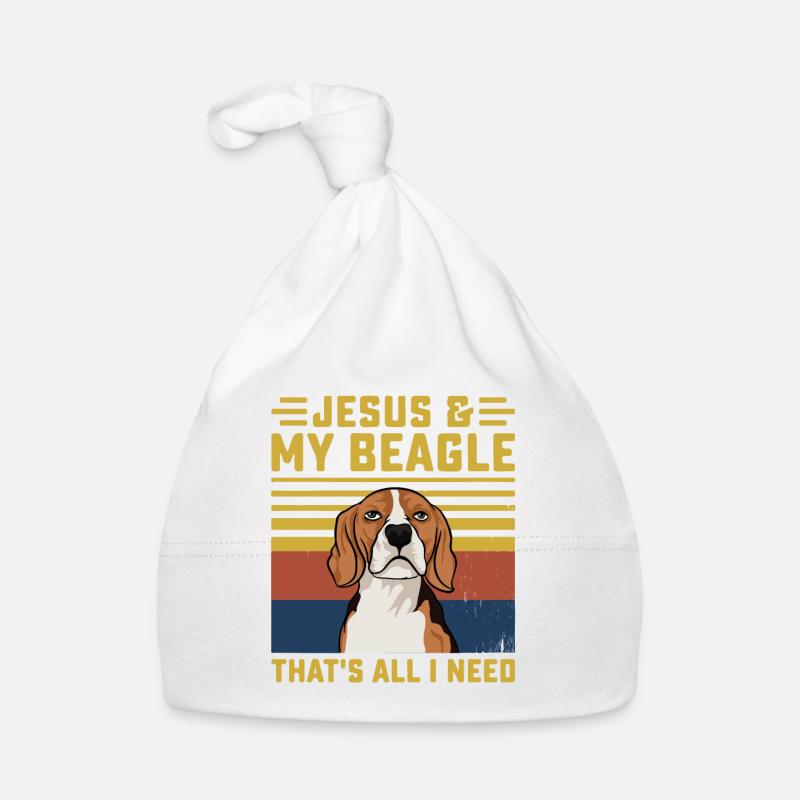 Jesus my Beagle that's all I need Baby Bio-Mütze