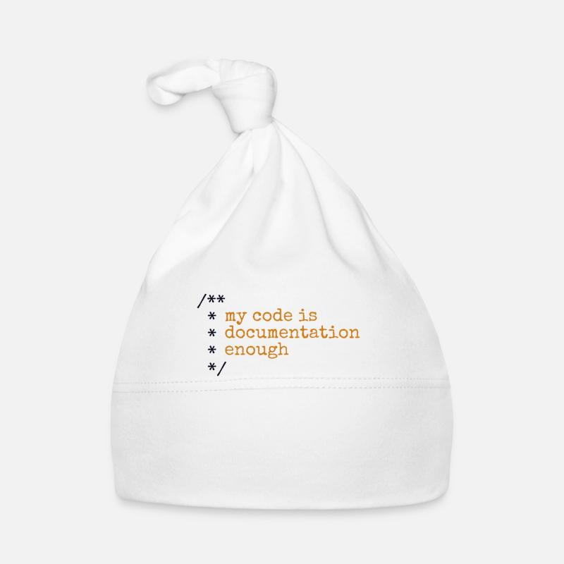 Mon code est assez documenté développeur Bonnet bio Bébé