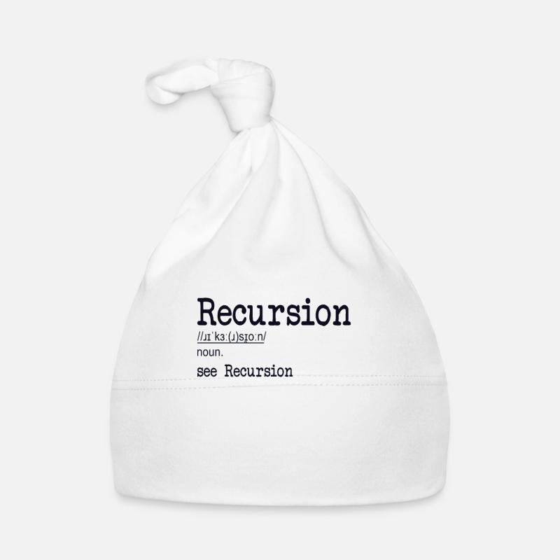 Recursion Definition Developer Coder Programmierer Baby Bio-Mütze