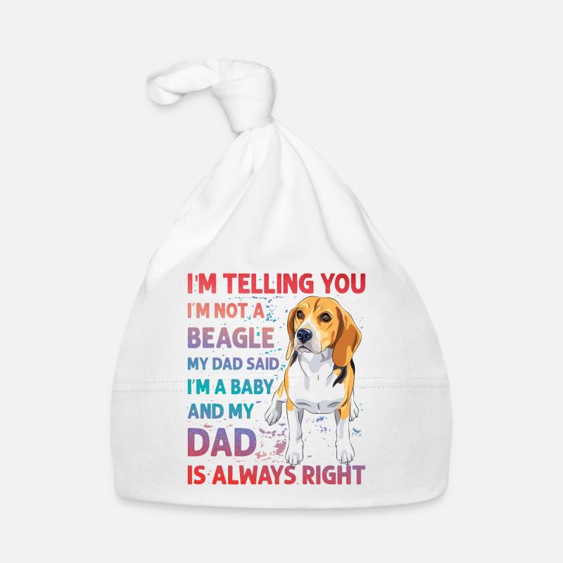 Beagle drôle de dicton Bonnet bio Bébé
