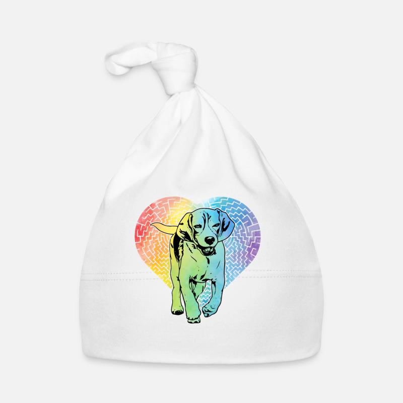 Beagle Dog Rétro Bonnet bio Bébé