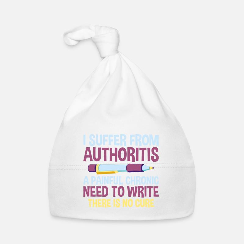 I Suffer From Authoritis, A Need To Write 2 Baby Bio-Mütze