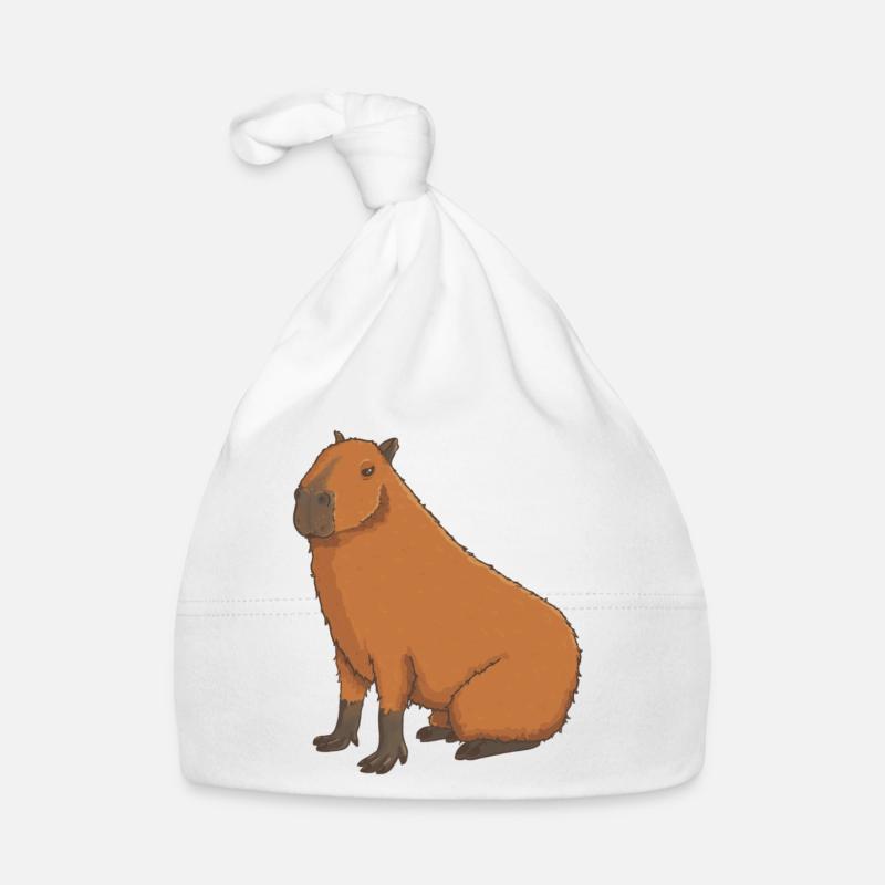 Capybara sucré Bonnet bio Bébé