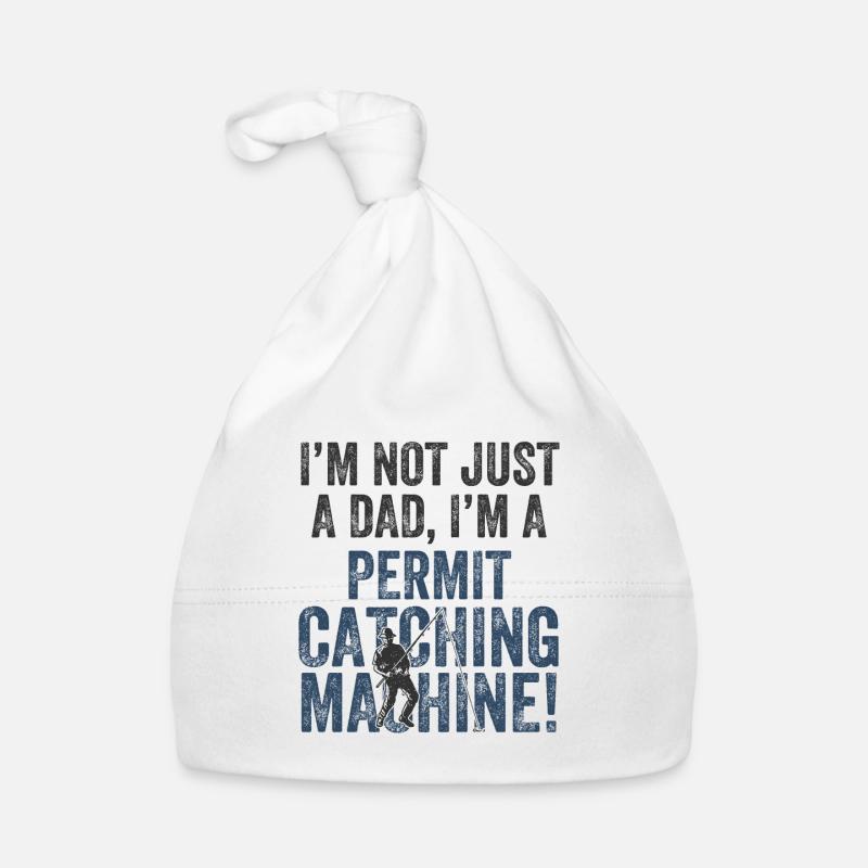 Daddy Catching – Fishing Permit Organic Baby Cap