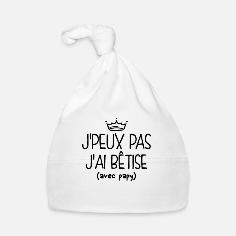 Je Peux Pas, Bêtise Avec Papy Bonnet bio Bébé