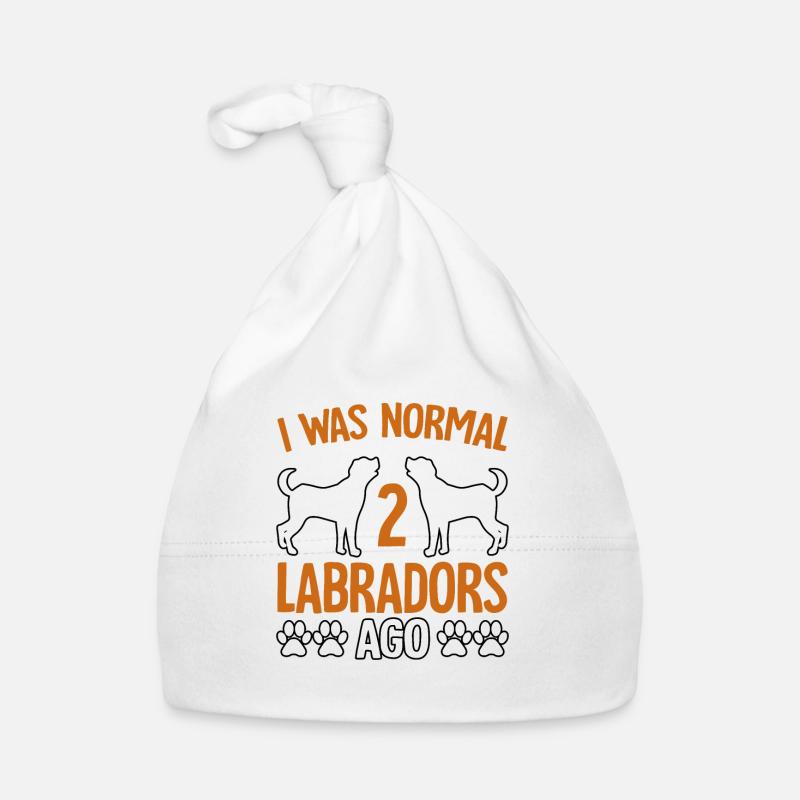 J’ÉTAIS NORMAL IL Y A 2 LABRADORS Bonnet bio Bébé