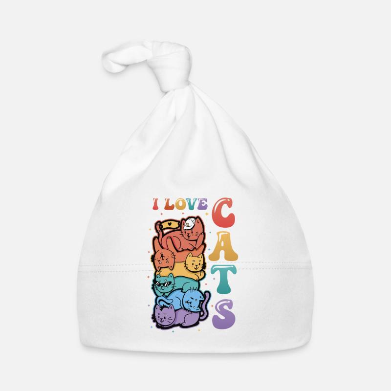 J’aime les chats Bonnet bio Bébé