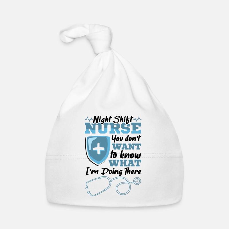 Night Shift Nurse Baby Bio-Mütze