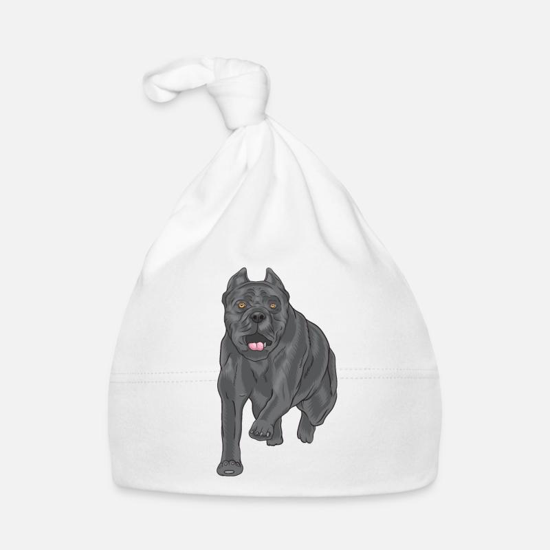 Glücklicher Cane Corso Baby Bio-Mütze