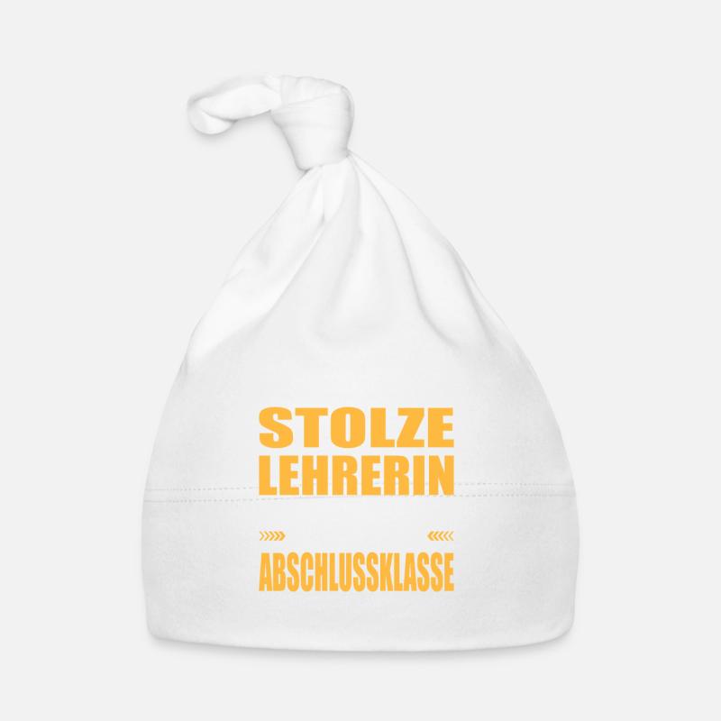 Ich Bin Stolze Lehrerin Abschied Abschlussklasse Baby Bio-Mütze