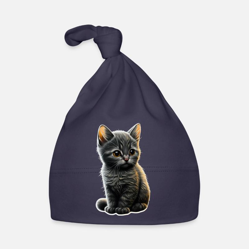 Chat Chats Chat amoureux mignon chaton Bonnet bio Bébé