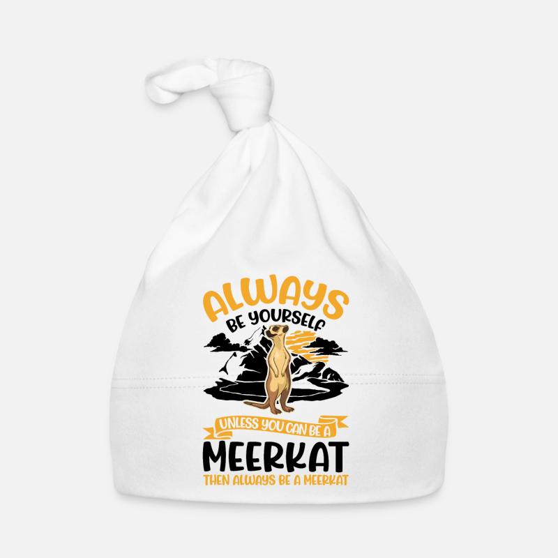 Sois toujours toi-même Suricate Erdmännchen Bonnet bio Bébé