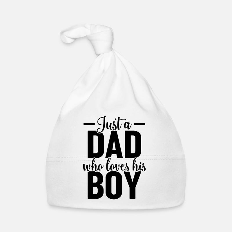 Just A Dad Who Loves His Boy - Dad & Son Fathers D Baby Bio-Mütze