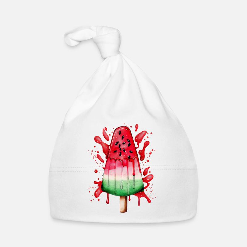 Pastèque Glace Crème glacée à la pastèque Bonnet bio Bébé