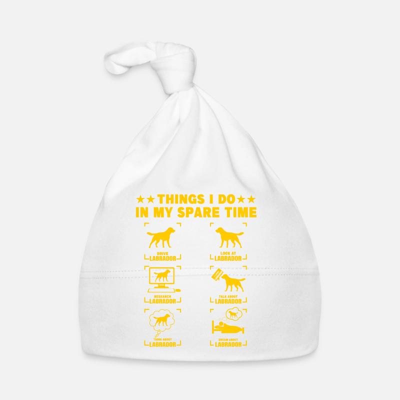 Ce que je fais dans mes temps libres Labrador Bonnet bio Bébé