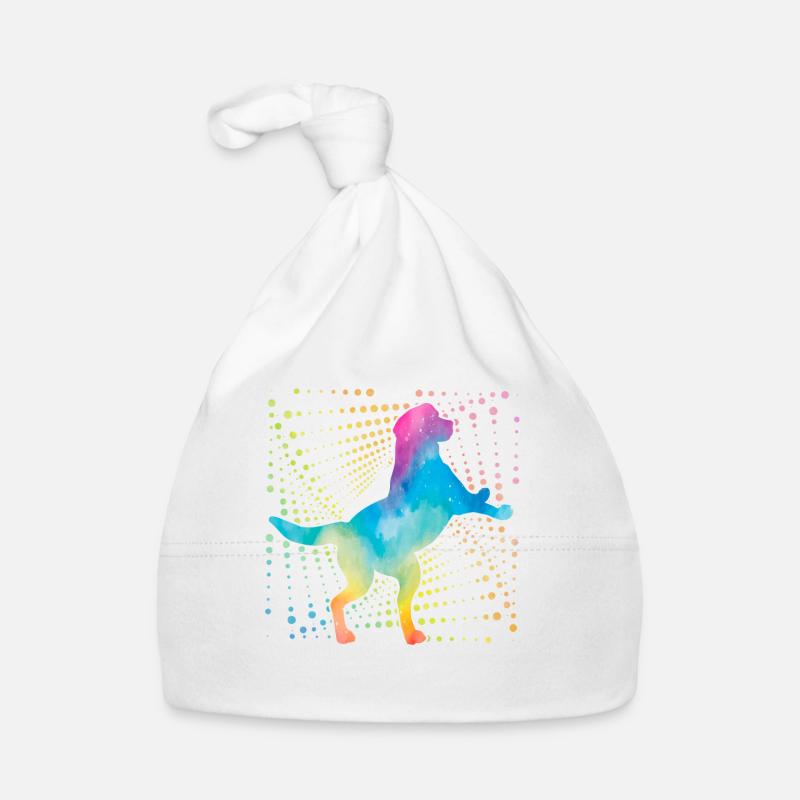 Labrador Rétro - Bonnet bio Bébé - blanc
