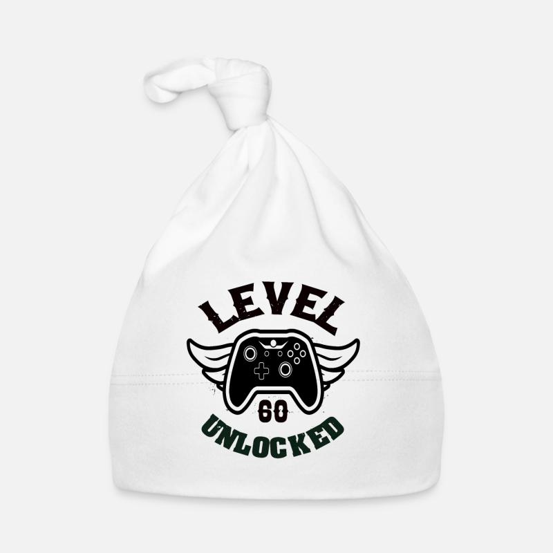 Level 60 Unlocked 60 Geburtstag Baby Bio-Mütze