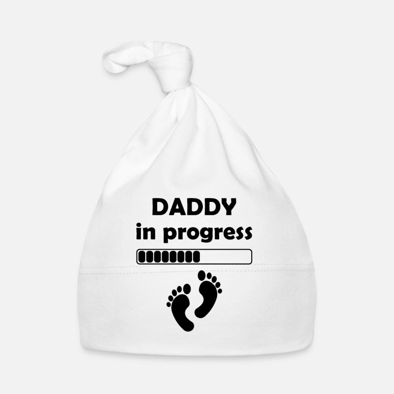 Daddy In Progress - Father's Day Daddy to be Baby Bio-Mütze