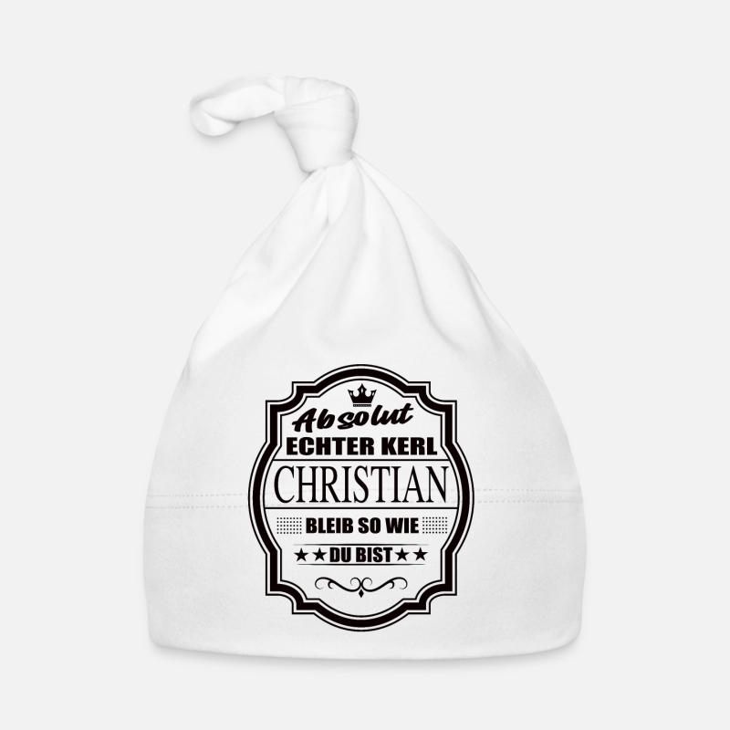 Absolut Echter Kerl Christian Bleib So Wie Du Bist Baby Bio-Mütze