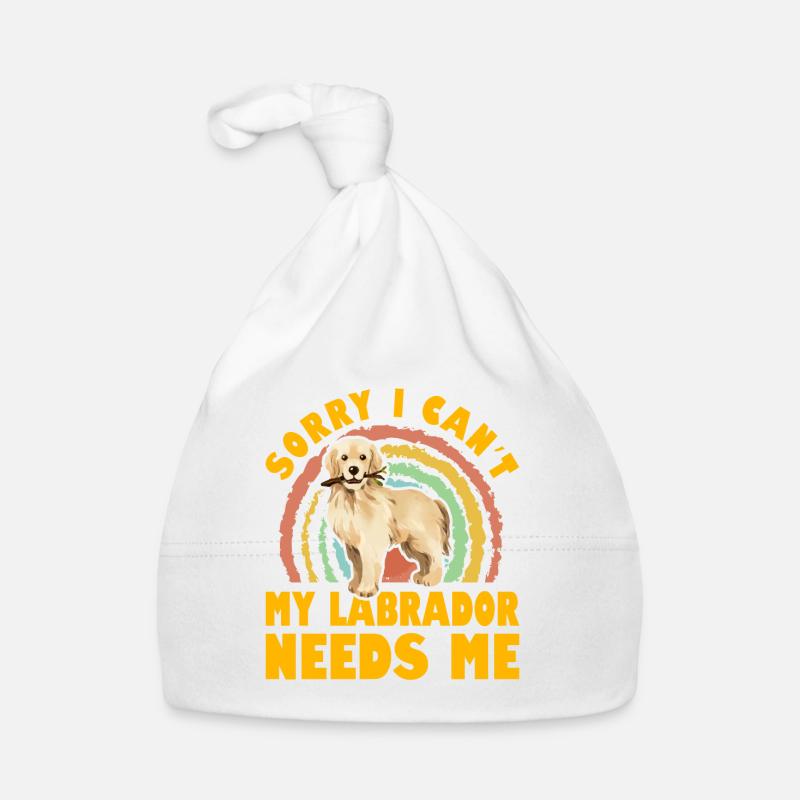 Sorry I can't my Labrador needs me Baby Bio-Mütze