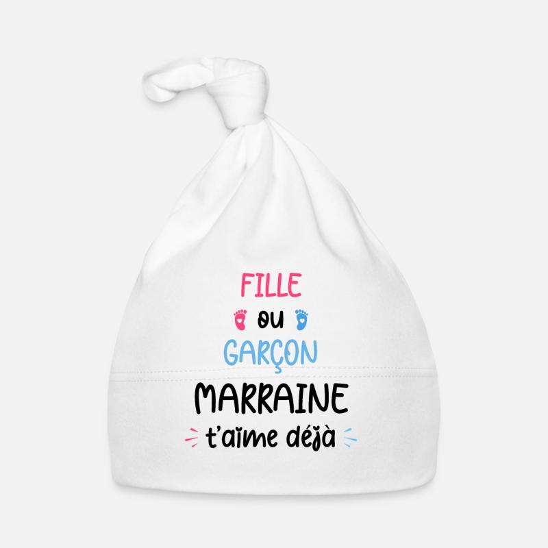 Fille ou garçon maman t'aime déjà Bonnet bio Bébé