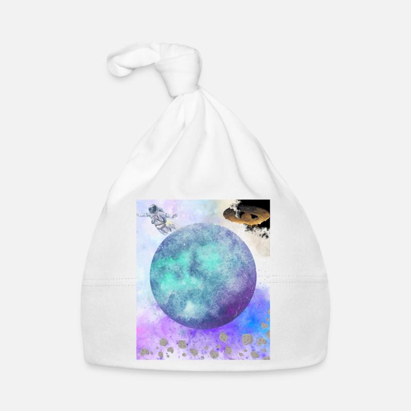 Space Organic Baby Cap