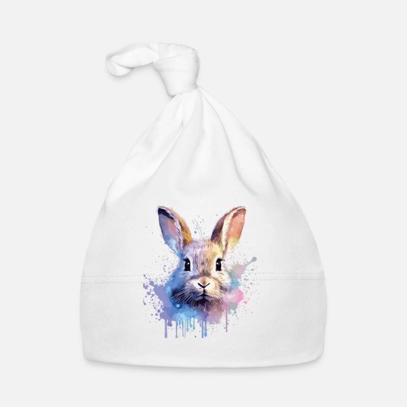 Funny rabbit - cute design for Organic Baby Cap