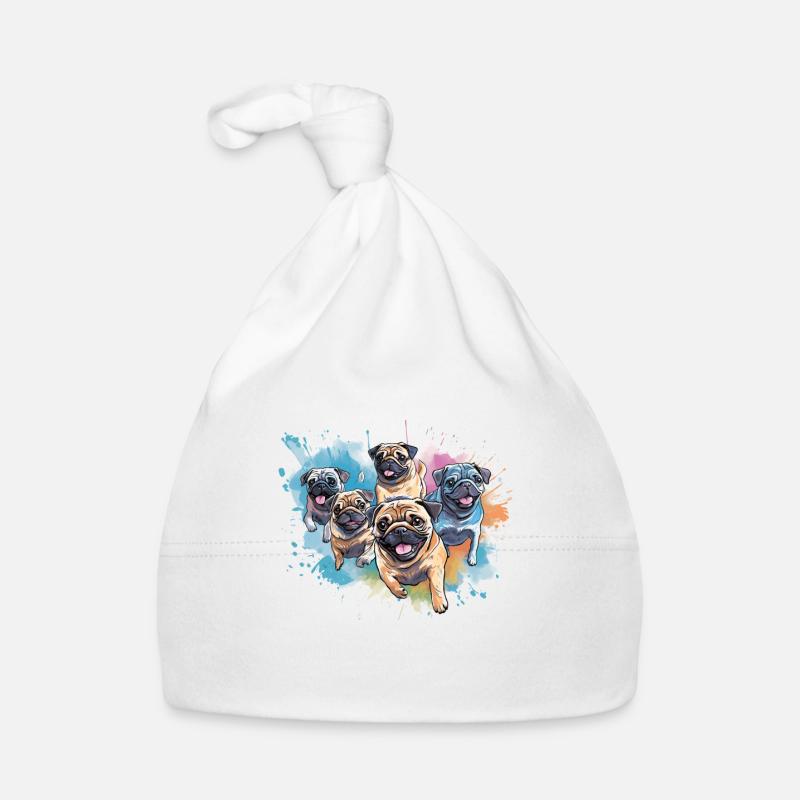 Mops-party Baby Bio-Mütze