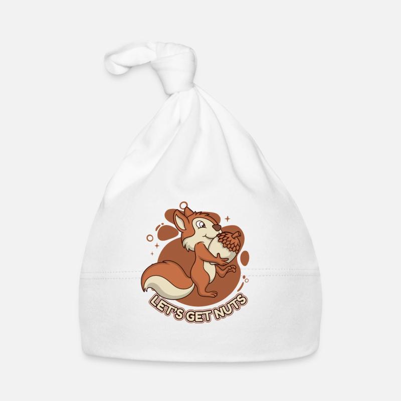 Let's Get Nuts Squirrel Fuchshörnchen Eichhörnchen Baby Bio-Mütze