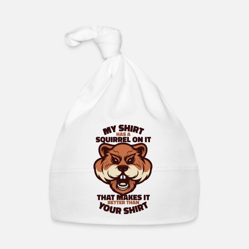 Better Than Your Apparel Grey Squirrel Organic Baby Cap