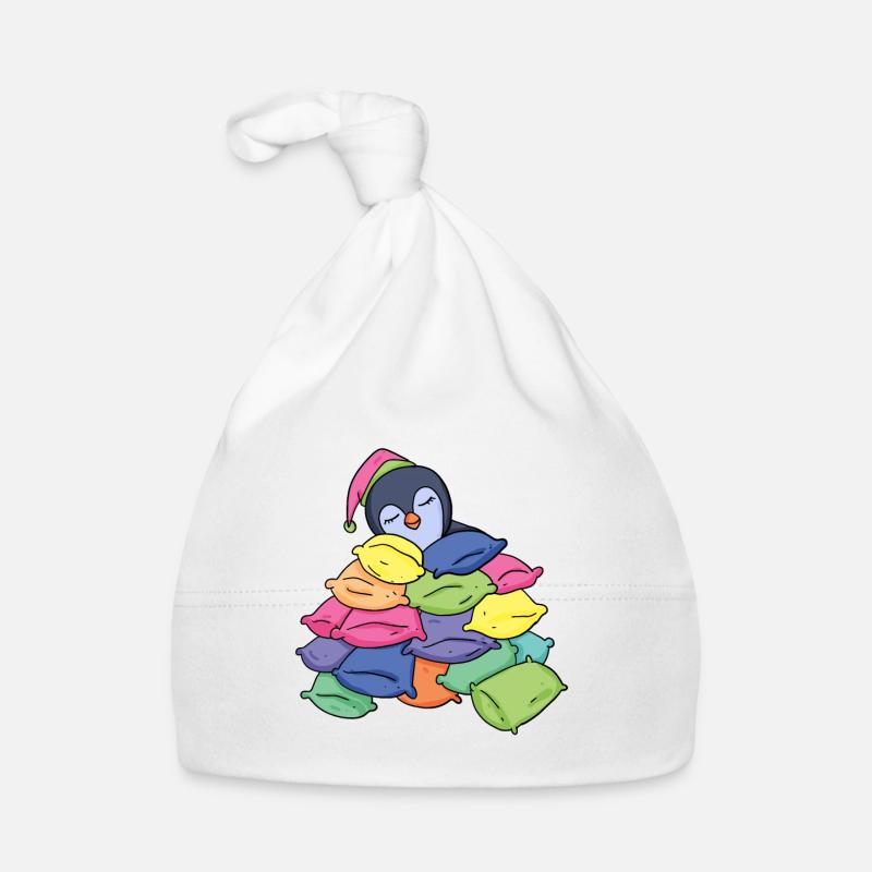 Sleeping Penguin Organic Baby Cap