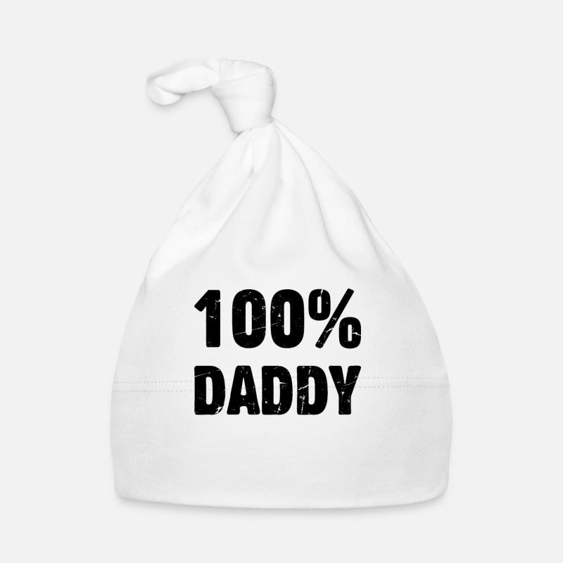100% Daddy - Father's Day Daddy Baby Bio-Mütze