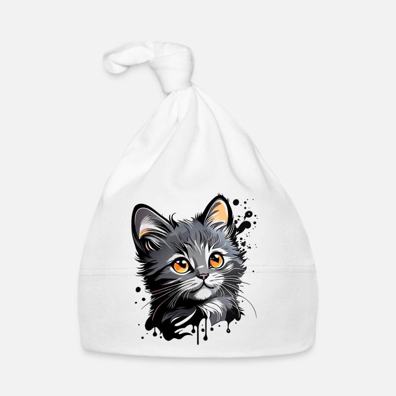 cute kitten, cat Organic Baby Cap