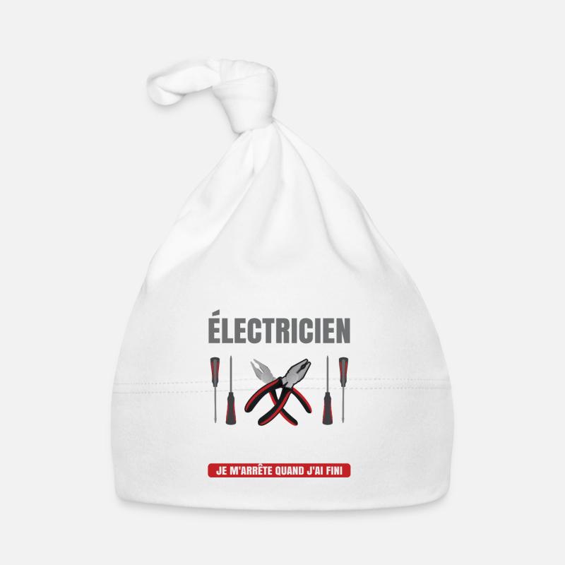 Électricien Dire Drôle De Technicien Électronique Bonnet bio Bébé