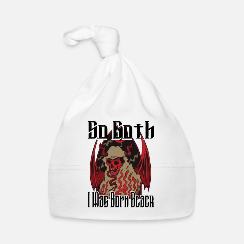 Satan Beelzebub Devil Gothic Pentagram Mystical Organic Baby Cap