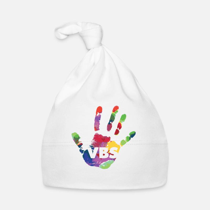 VBS Camp Aquarelle Impression de Main Bible de Vacances Bonnet bio Bébé