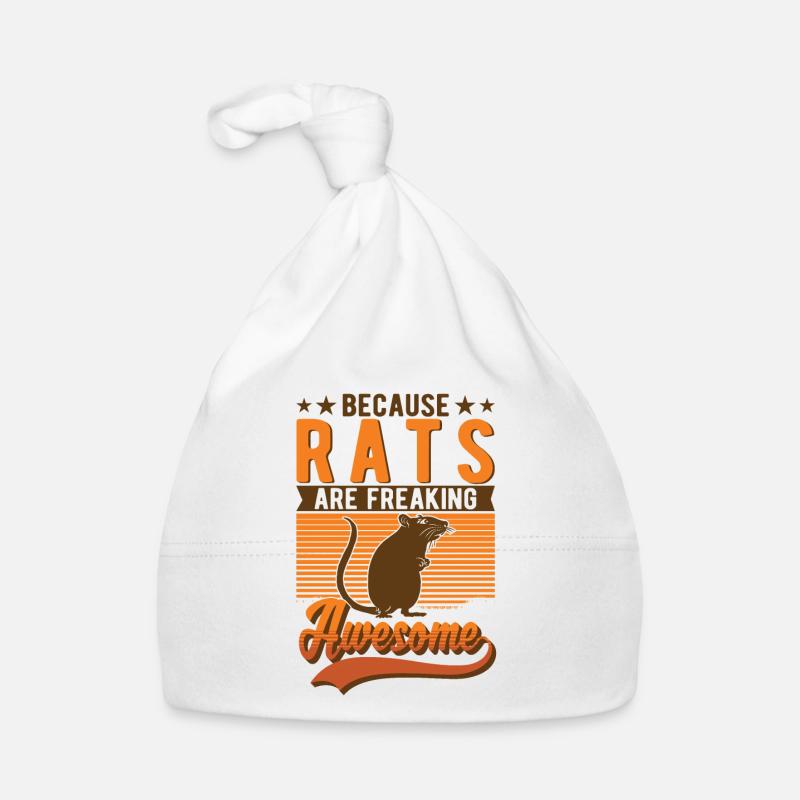 Because Rats are freaking awesome Ratte Baby Bio-Mütze