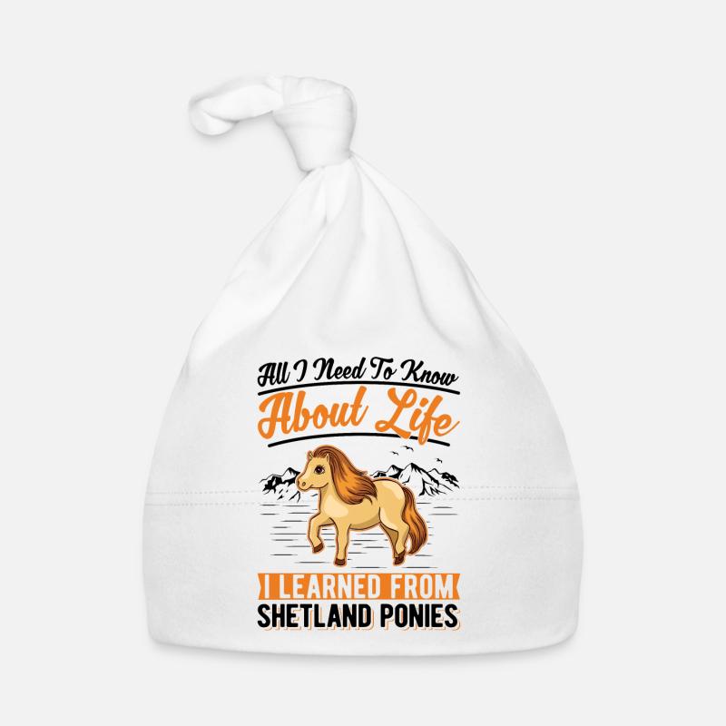 Shetlandpony Shetland-Pony Shetty Baby Bio-Mütze