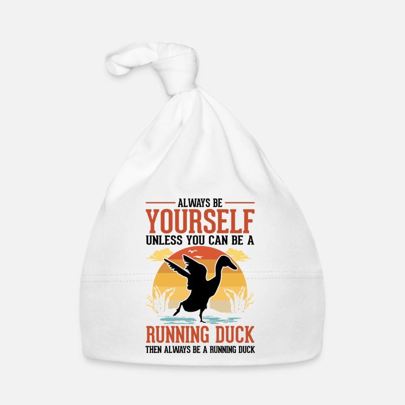 Indian Running Duck Gift Running Duck Organic Baby Cap