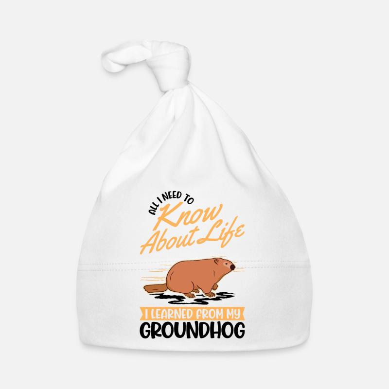 Marmot Groundhog Day Woodchuck Organic Baby Cap