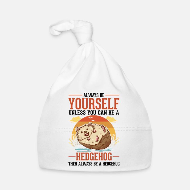 Always be yourself Hedgehog Igel Organic Baby Cap