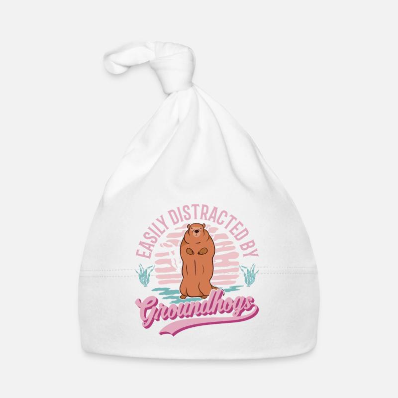 Murmeltier Groundhog Waldmurmeltier Baby Bio-Mütze