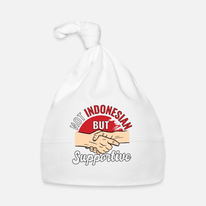 Pas indonésien mais un voyageur de campagne solidaire Bonnet bio Bébé