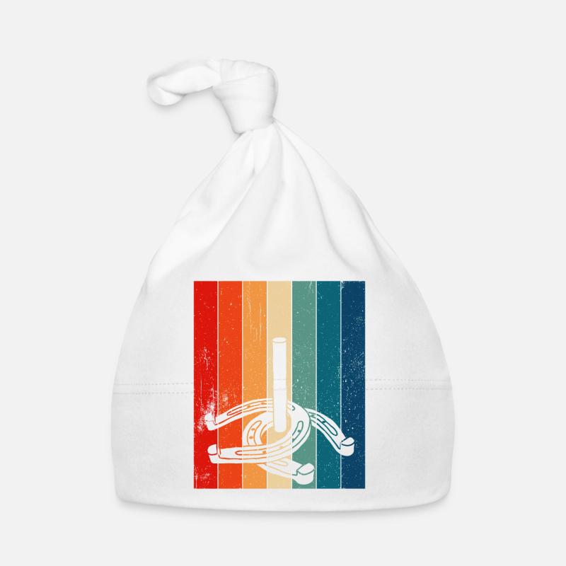 Horseshoe Pitching Organic Baby Cap