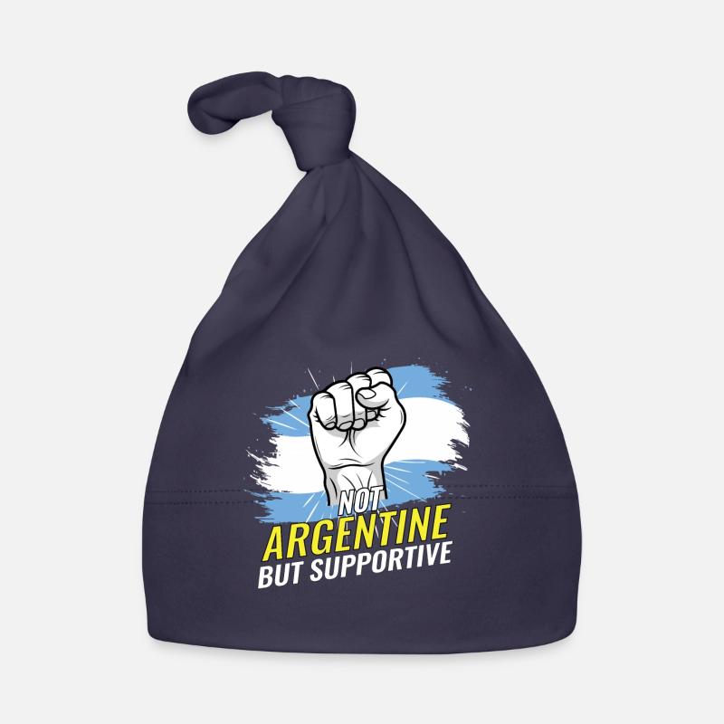 Not Argentine But Supportive Argentina Flag Organic Baby Cap