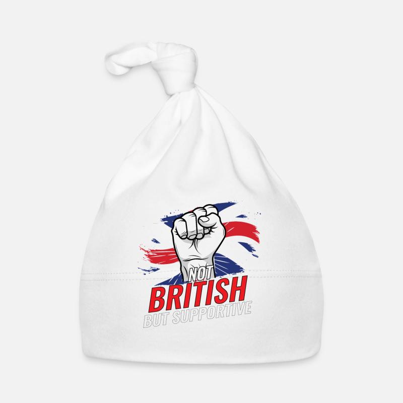 Pays du drapeau britannique mais supoortif Bonnet bio Bébé