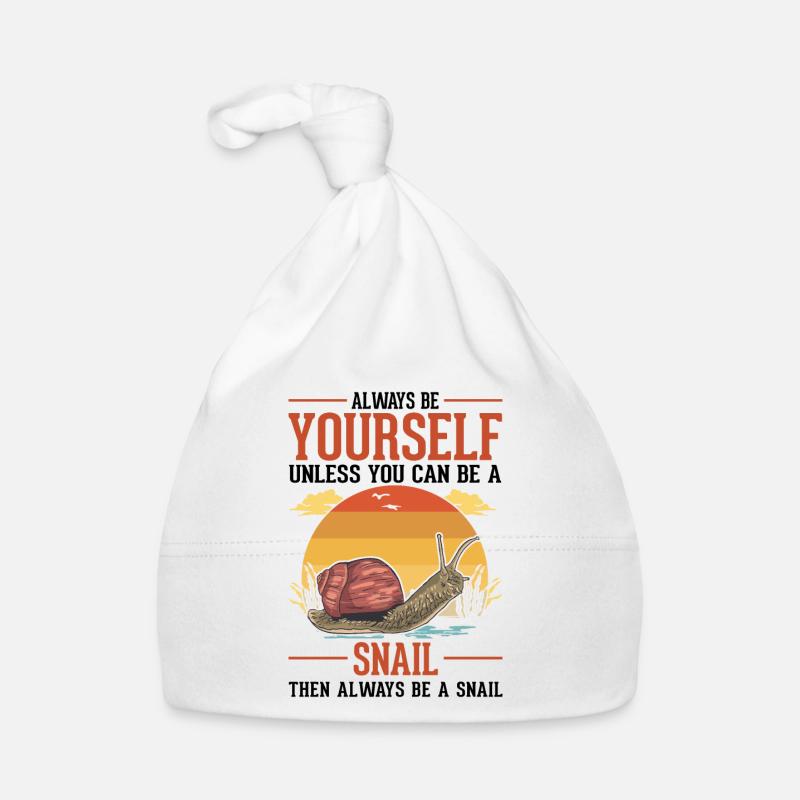 Always be yourself Snail Schnecke Baby Bio-Mütze