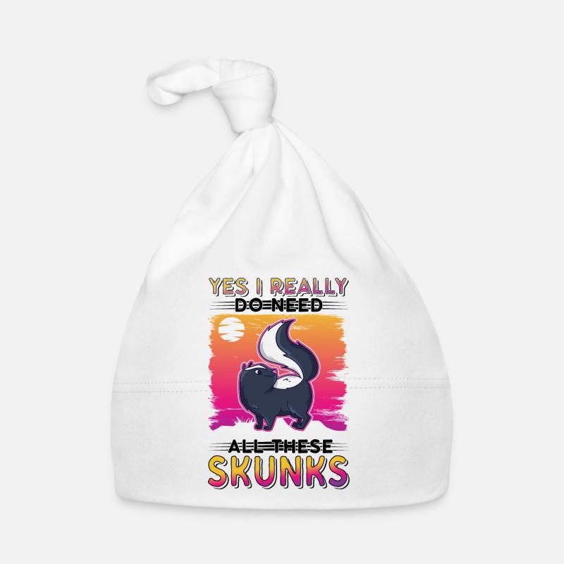 Skunk Gift Organic Baby Cap